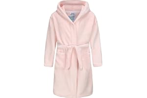 BAOPTEIL Girls Fleece Robe Boys Hooded Bathrobe Soft Flannel Robe For Kids