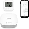 Smart Wireless Temperature Sensor/Humidity Sensor Wide Range (-22 to 158 Degrees) for Fridge Monitoring Pet Cage/Tank Monitoring, Smartphone Alerts, Compatible with Alexa IFTTT - Hub Included