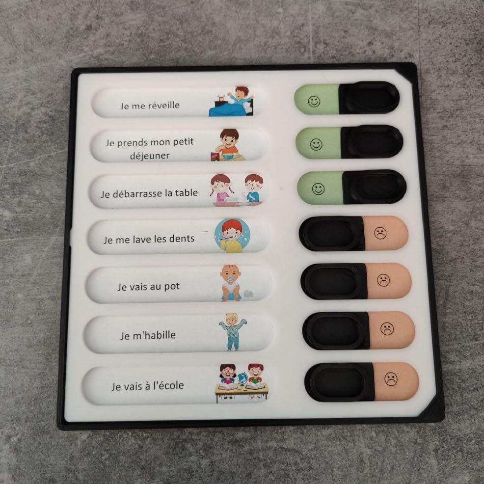 Générique Activity Chart Routine Child Baby Personalized to do List Morning Evening Alarm Clock Bedtime Sleep Dodo Household Stains Learning