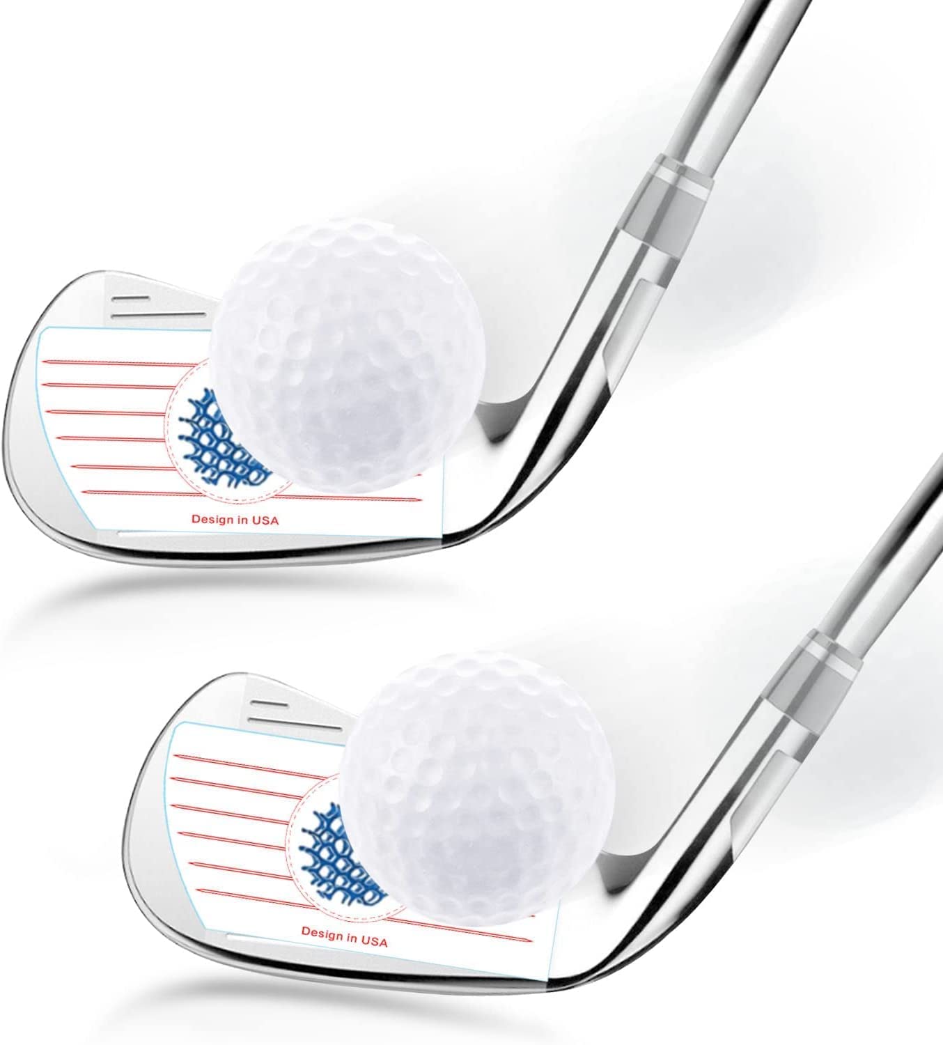 Golf Club Impact Stickers Labes for Irons and Woods Value 125/250pcs, Golf Club Target Label Tape Great for Golf Beginners and Leaners, Fit Traning Aids Practice Swing Ball Hitting (Red-125 Irons)