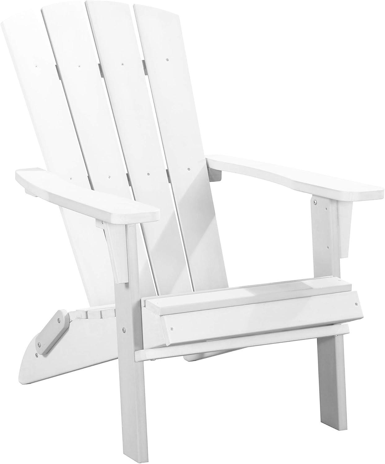 poly lumber furniture on Amazon Com Polyteak Modern Folding Poly Adirondack Chair Powder White Adult Size Weather Resistant Made From Special Formulated Poly Lumber Plastic Garden Outdoor