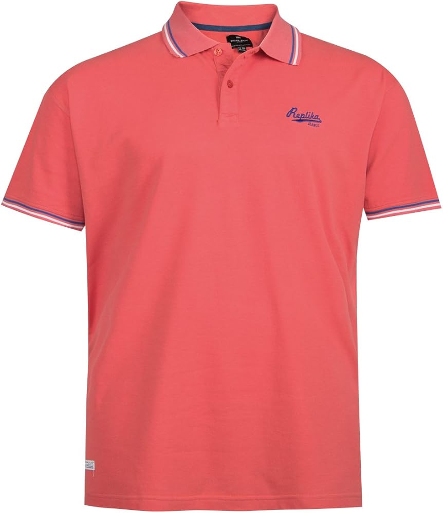 camisa polo color salmon