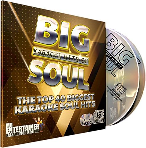 Mr Entertainer Big Karaoke Hits of Soul - Double CD+G (CDG) Pack. 40 Top Songs, Multicolour