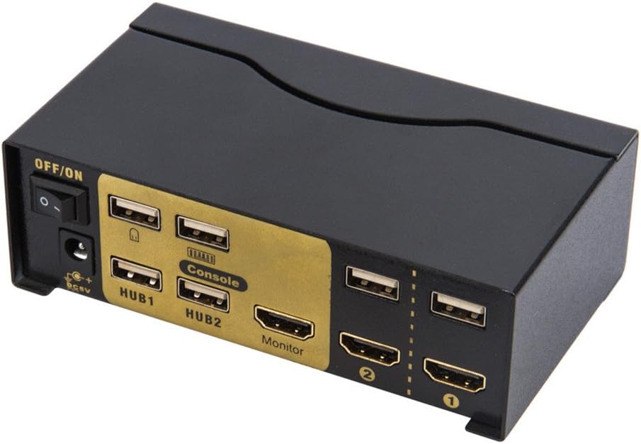 USB HDMI KVM Switch HUB Múltiple dispositivo para compartir computadora