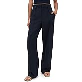 Vince Women's High Waist Rib Trim Trousers