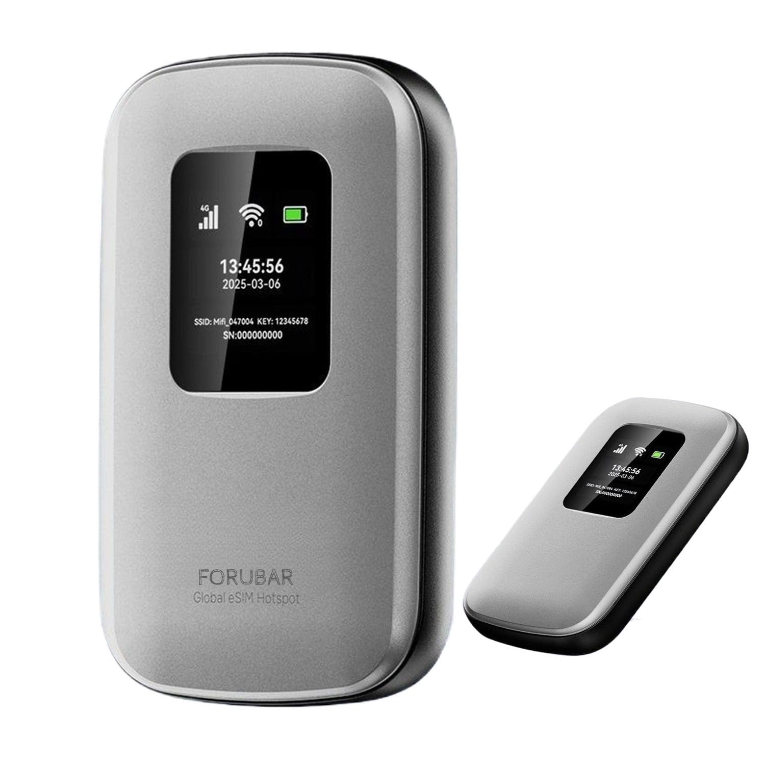 Photo 1 of Forubar Portable Mobile Hotspot | 4G LTE WiFi 6 | Global Travel WiFi Hotspot | 180+ Countries | Up to 48 hrs of Usage time | Connect up to 16 Devices | 5000mAh Battery