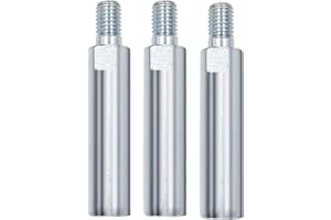 Pack of 3 Multifunctional Angles Grinder Extension M10Thread 80mm Connecting Rod for Car Polisher and Accessories Car Polishe