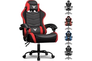 GTPLAYER Gaming Chair, Video Game Chairs Racing Style PC Game Chairs for Adults - Padded High Back Ergonomic Reclining Silla Gamer, Linkage Armrest