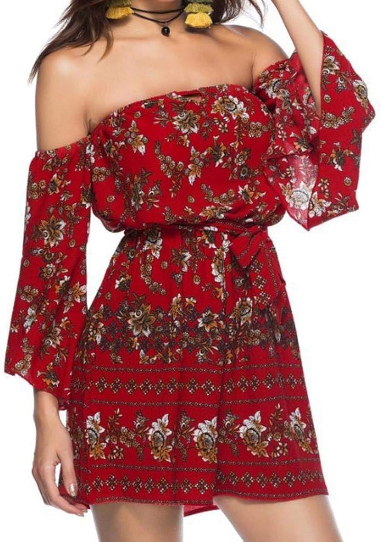 Jumpsuit Damen Kurz Blumenprint Vintage Strand Einfacher Stil Boho