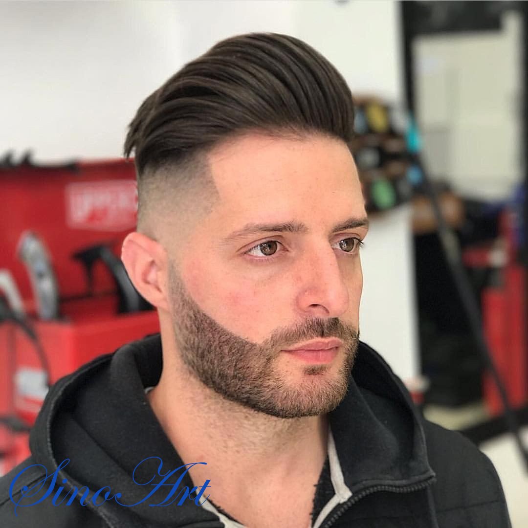 Sinoart Men S Hairpiece Human Hair Toupee Wig Super Thin Skin Hair