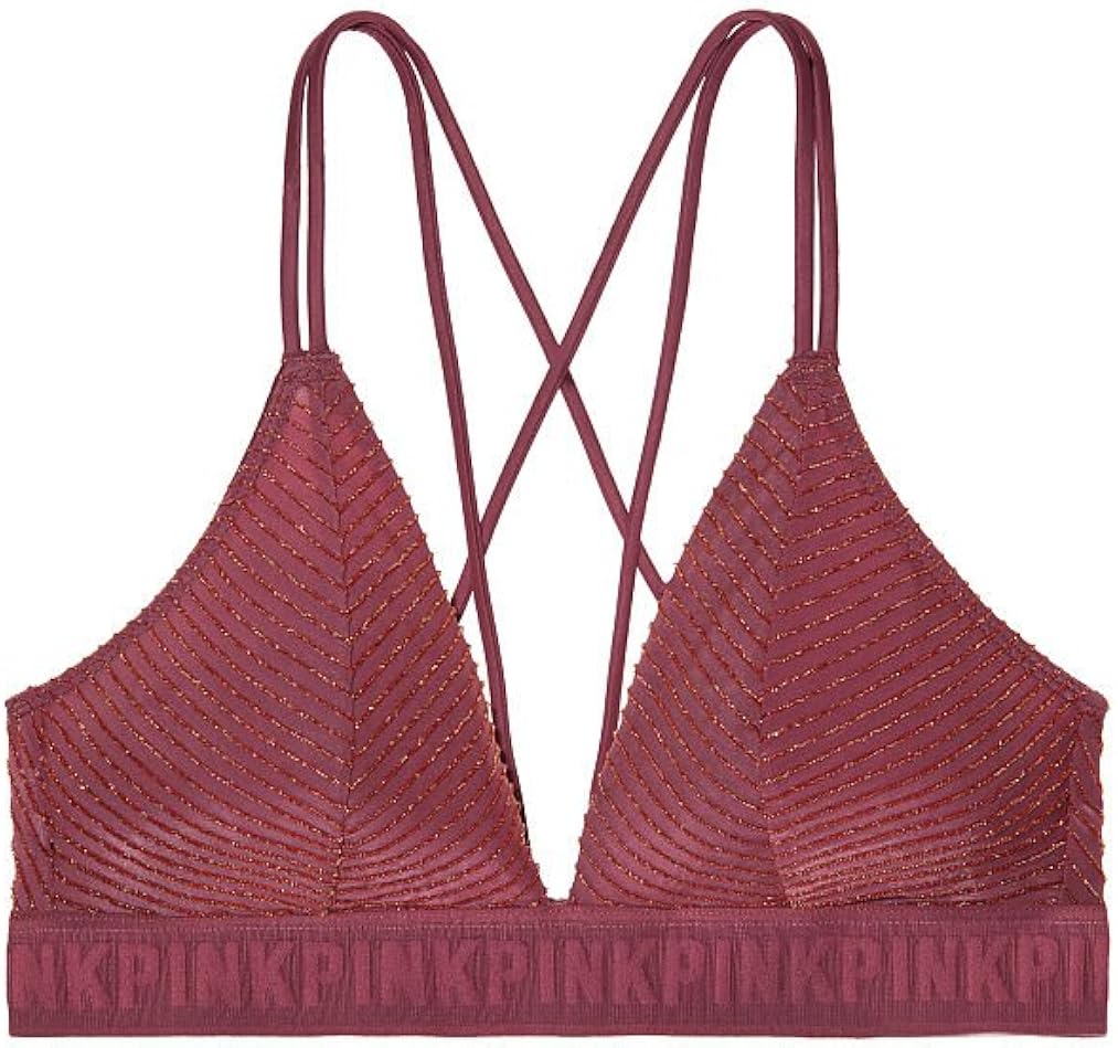 pink triangle bralette