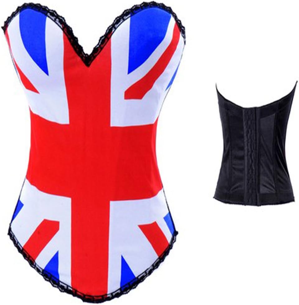 LAOO SA Flag Printed Retro Corset Palace