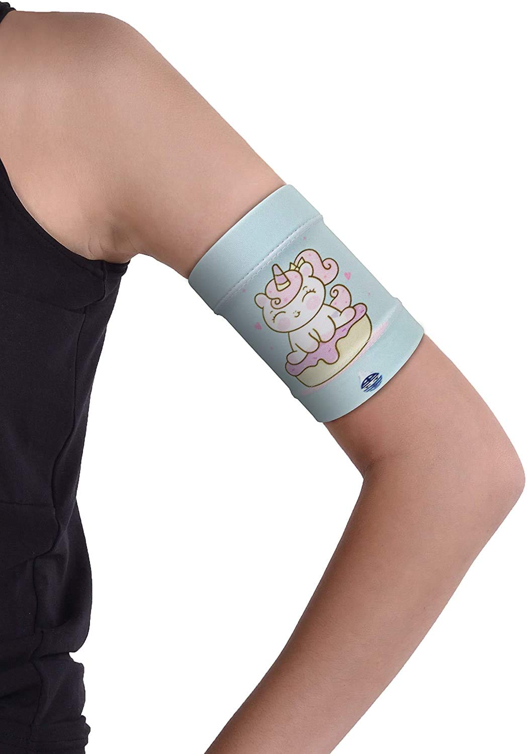 Dia-Band Kids, Armband for CGM Freestyle Libre, Medtronic, Dexcom or Omnipod - Comfortable and Reusable Diabetic Armband for Glucose Sensor. (Junior.XL (21-23cm))