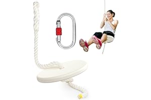 Fologtoo ZipLine Seat for Kids and Adults, Zip Line Replacement Seat for Kids and Adults, Zip Line Accessories with Carabiner