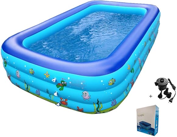 large rectangular inflatable pool