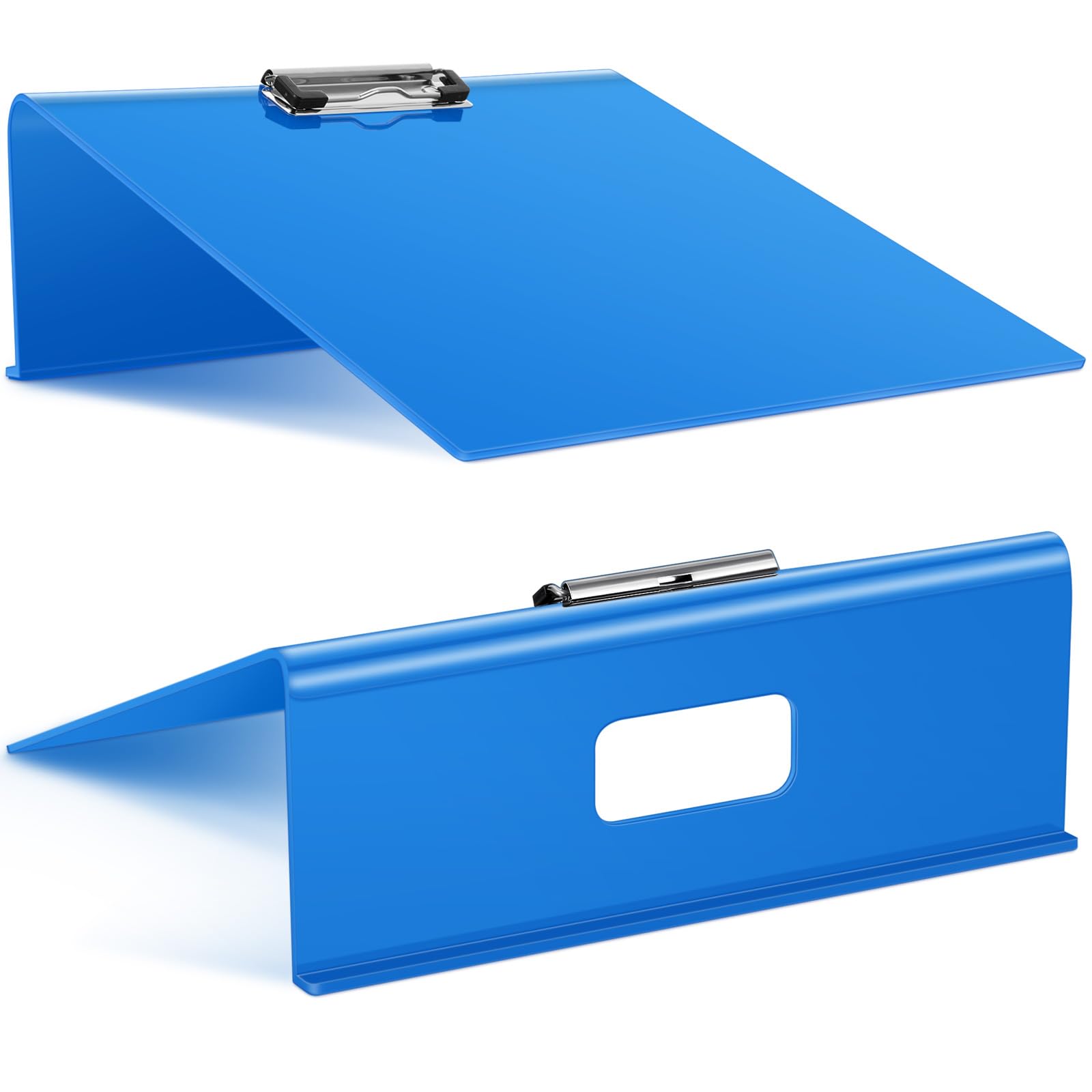 Photo 1 of Pasimy 2 Pcs Slant Writing Board 13 x 13 Inch Heavy Duty Large Sloped Clipboard Writing Board Sloped Surface to Improve Handwriting Legibility Posture Reading Positioning Grasp and Endurance(Blue)