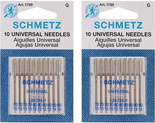Euro-Notions Universal Machine Needles, 10-Pack (2 pack)