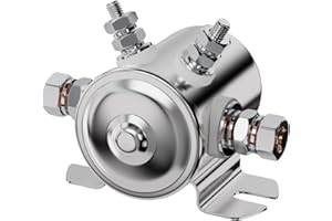 IGERSAW Maxlouder Continuous Solenoid Relay Nickel-Plating 12VDC 4 Terminal Max 200A For Golf Carts, Winch, Marine 12VDC E-Z-GO Gas Marathon Models with 2 or 4-Cycle Engines