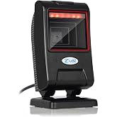 OBZ Hands-Free Desktop Barcode Scanner QR USB Wired Code Reader Automatic | Omnidirectional 1D 2D Code Reader,Adjustable Scan Head,USB Wired Automatic Sensing,For PC,Android,POS,Linux,Warehouse,Retail