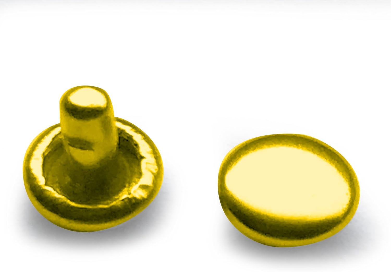 100 small double sided brass rivets in gold colour (5mm) Amazon.co.uk