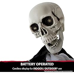 Haunted Hill Farm Life-Size Scary Talking Skeleton