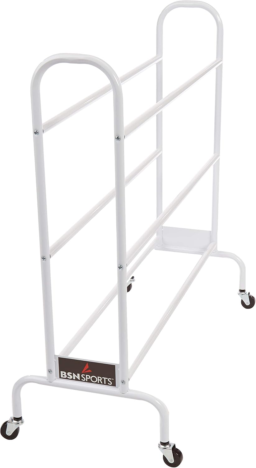 BSN Sports Ball Cart Wide Base (12 Balls): Sports & Outdoors