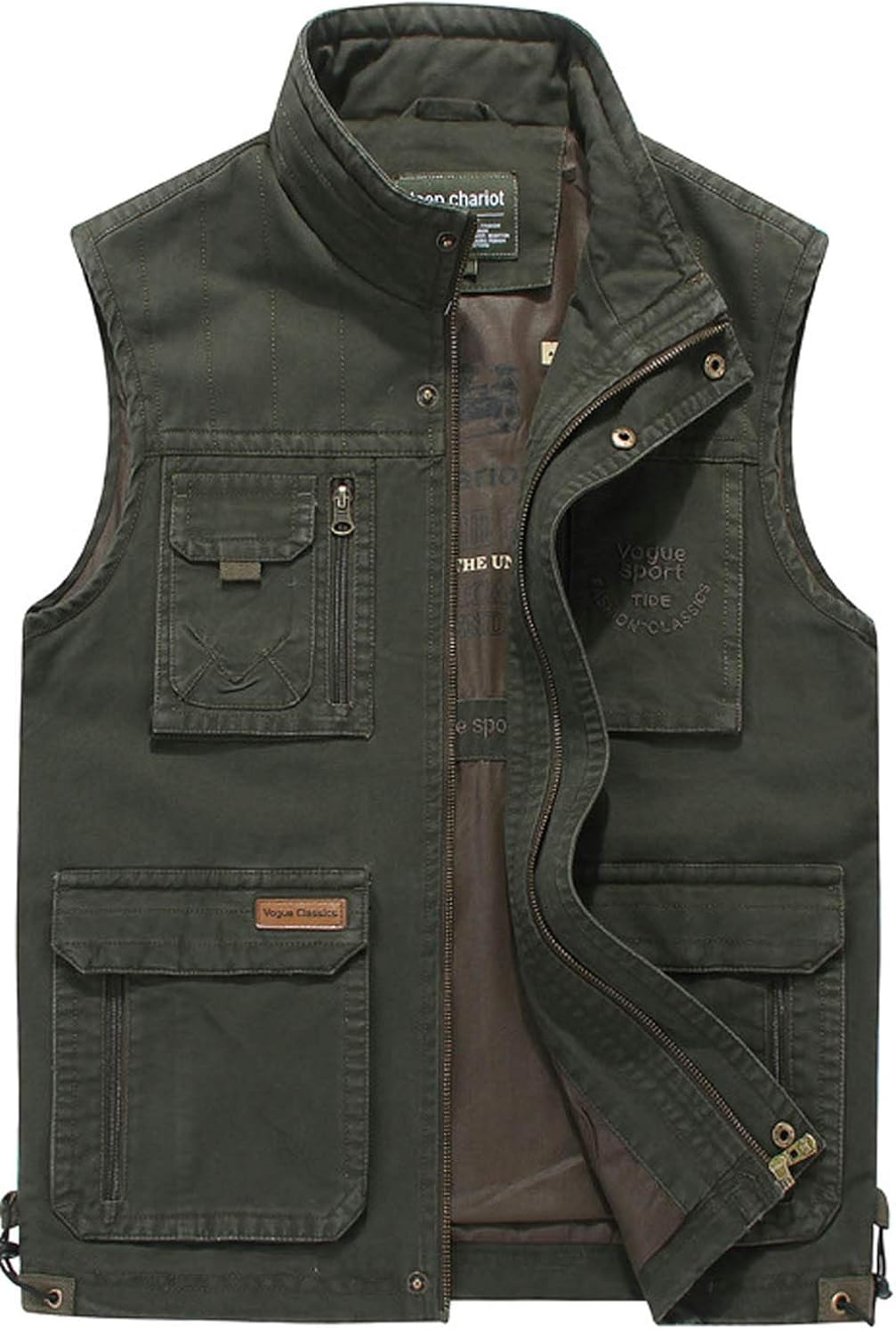 Mens Plus Size Outdoor Multi Pocket Photography Camping