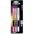 uni-ball Impact Gel Pens, Bold Point (1.0mm), Assorted Metallic, 3 Count