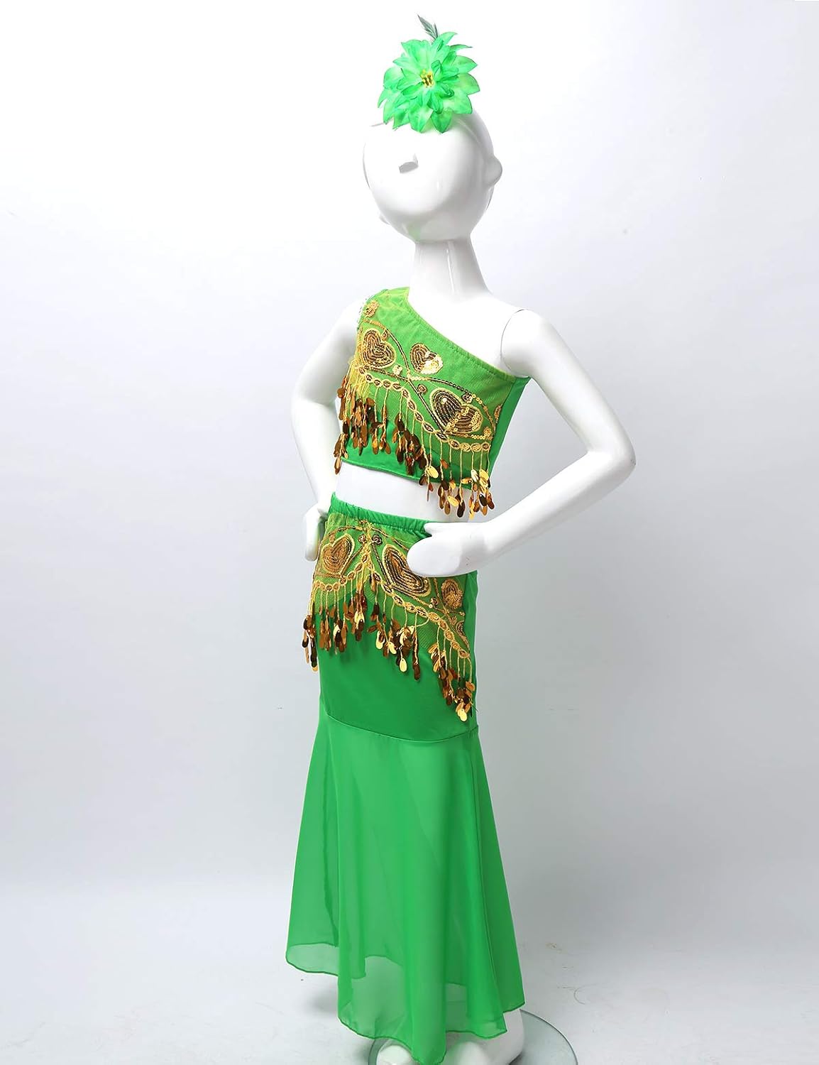 Dpois 3pcs Robe Danse Du Ventre Fille Enfant Costume Danse Oriental Tenue Danse Indienne Jupe Longue De Danse Robe Orientale Jupe Professionnelle Moderne Danse 3 10 Ans Fille Sports Et Loisirs Cmfantillas Org