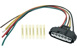 Micarun TPS Throttle Position Sensor Accelerator Pedal Sensor Connector Wire Harness Pigtail 6-Pin Fit for Toyota Lexus Scion Honda Replaced# 90980-11858