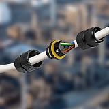 pzihao 5x 3 Pole IP68 Waterproof Junction Box Outdoor Cable Connector 6-12mm view 3
