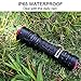 Tactical Flashlight 1100 High Lumen Rechargeable LED Flashlight with 5 Modes, Zoomable, and IP65 Water Resistant Powerful Camping and Emergency Flashlights