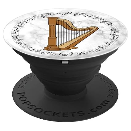 Amazoncom Harp Player Harpist Gift Music Notes In Circle