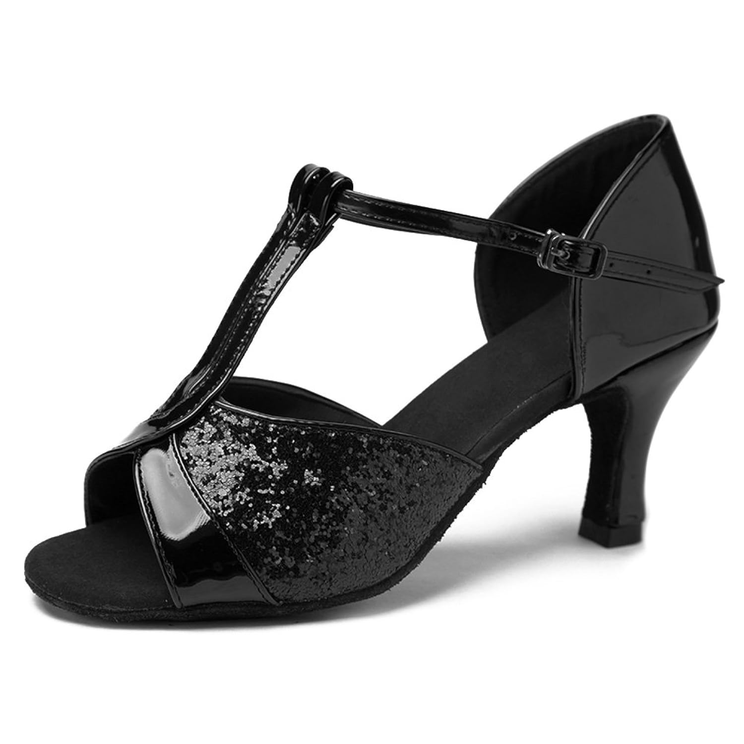 HIPPOSEUS Zapatos de baile de mujeres Ballroom Sequins zapatos de baile latino