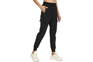 HAOWIND Womens Cargo Pants with Pocket Quick Dry Workout Athletic Joggers Drawstring Travel Casual Outdoor Camping Hiking Pants