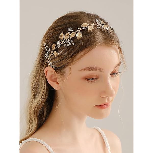 Amazon.com : GALPADA Women Rhinestone Hair Band Double Layer  display picture 1