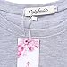 Cylyfmia Women's O Neck Long Sleeve Elbow Patch T-Shirt Dress
