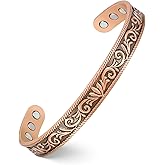 Feraco Magnetic Copper Bracelets for Women Enhanced Strength Copper Magnetic Bracelet for Women, High Gauss Neodymium Therapy Magnets