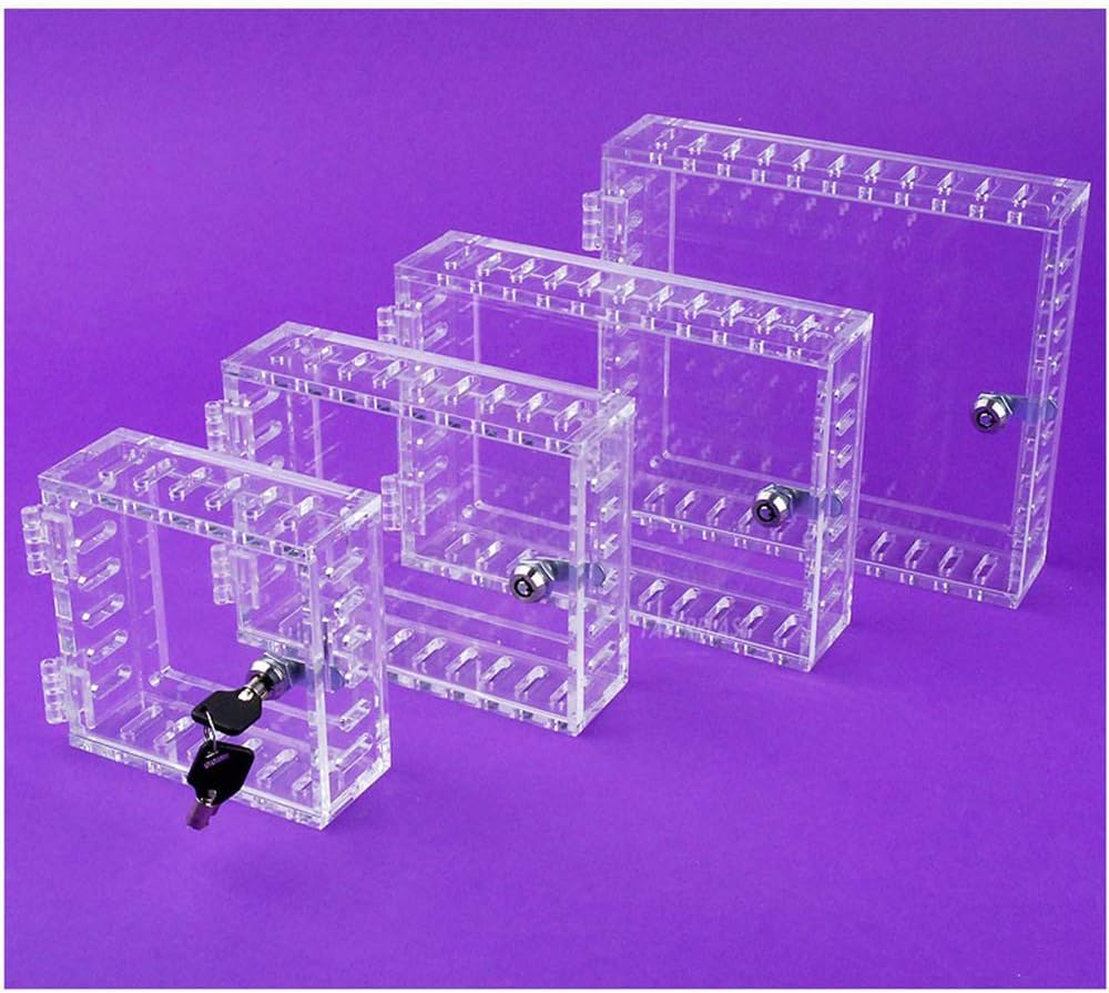 Caja metacrilato SEGURIDAD TERMOSTATO PLANO (MINI (80 x 80 x 25 mm.)): Amazon.es: Hogar