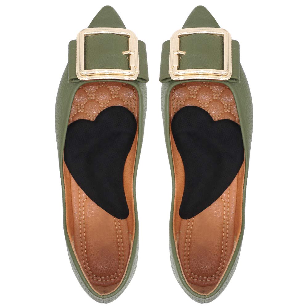 Skyfoot\'s Arch Support Shoe Inserts Plantar Fasciitis, Soft Gel Insoles for Flat Feet, Relieve Pressure from Pain for Men and Women 2 Pairs (Black)