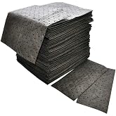 Spilfyter GFF-75 Gray Universal Premium Sorbent Double Weight Absorbent Pad, 18" Length x 16" Width, Case of 100