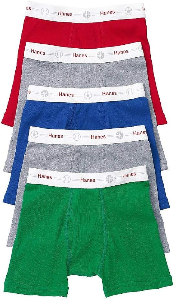 Hanes Toddler Boys Boxer Waistband Briefs 5Pack Amazon.ca Clothing