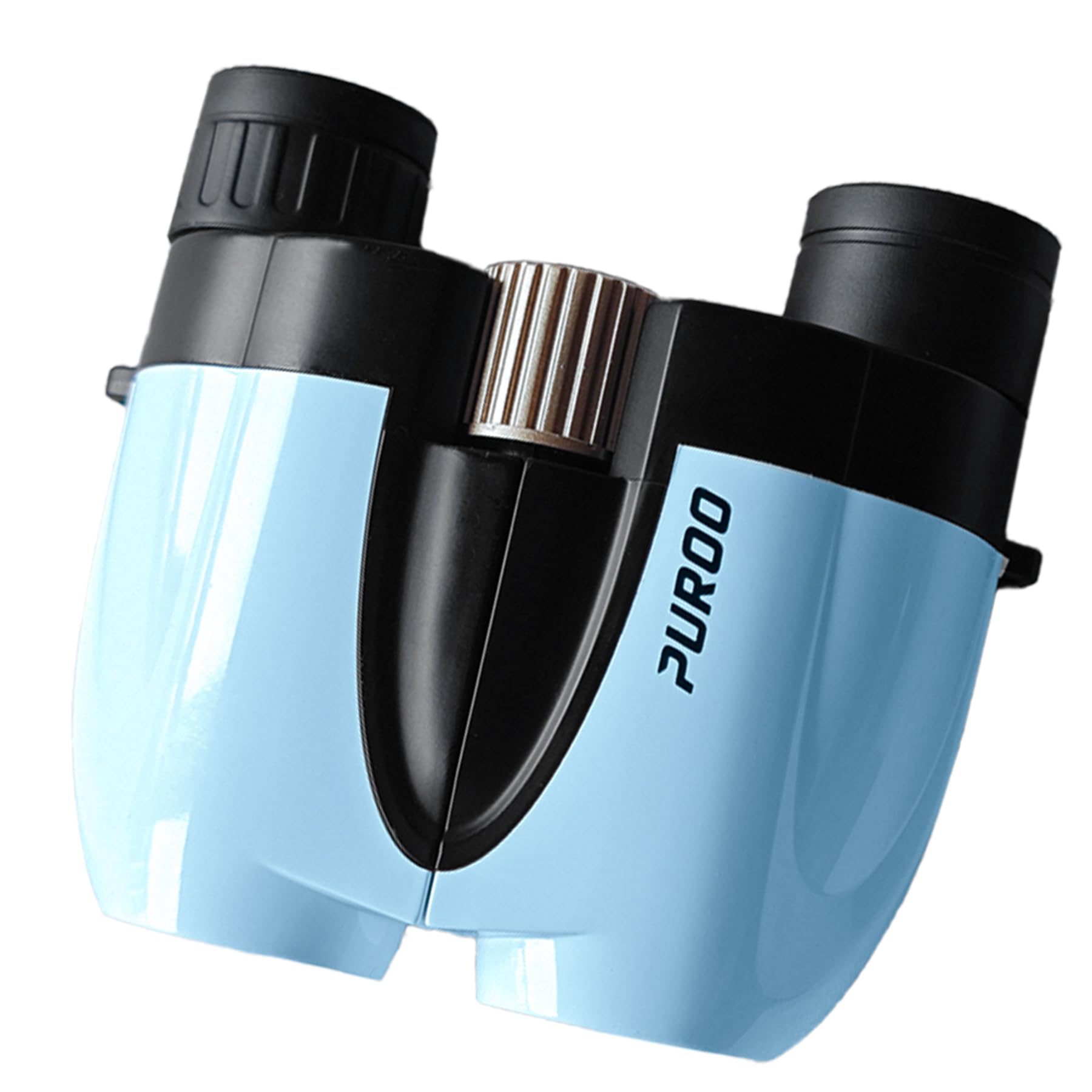 PUROO 双眼鏡 ライブ用 10倍 オペラグラス 超軽量 防振 防水コンパクト コンサート用 スポーツ観戦用 野鳥観察 釣り アウトドア 旅行 ネックストラップ 収納袋付き 眼鏡対応 日本語説明書つき 青い