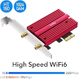Cudy AX3000 WiFi 6 PCIe Adapter Bluetooth 5.0 Card 2402+574Mbps WPA3 Win 10 view 4