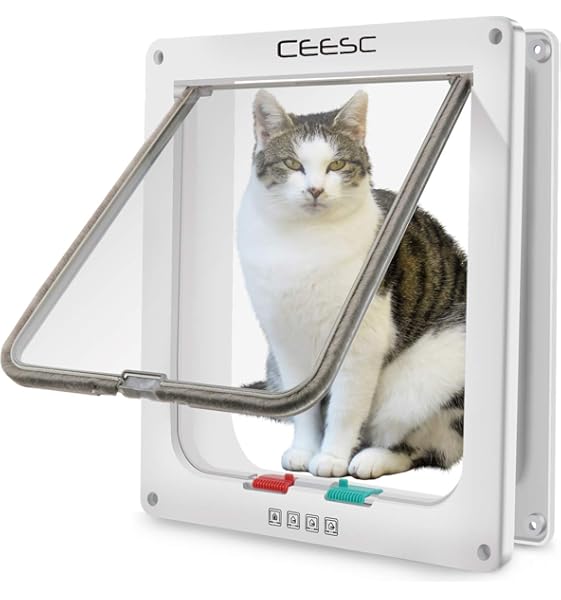 cat mate large cat door white