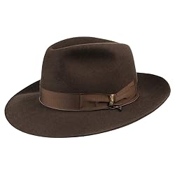 Borsalino Broadbrimmed Bogart Hat Women/Men Brown 7
