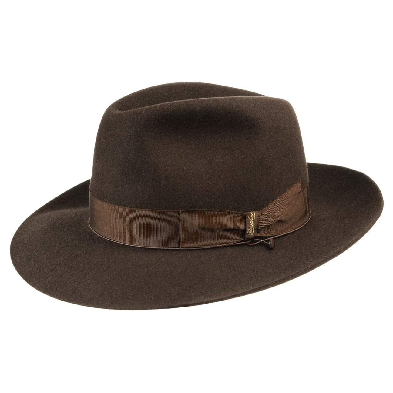 Borsalino Broadbrimmed Bogart Hat Women/Men Brown 7