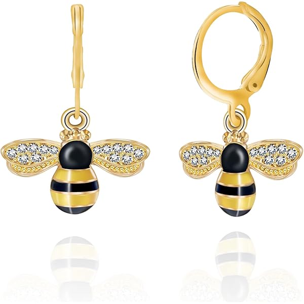 アクセサリー Bijou de M Petit Honeybee Earring ビジュードエム 蜂 ダイヤ ピアス 0.36ct K18YG ミツバチ Bijou