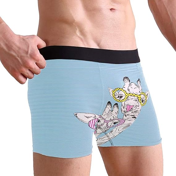 Adamitt Divertenti Slip Boxer Giraffa Intimo Morbido Traspirante Intimo Sportivo Mutande Per Uomo Amazon It Abbigliamento