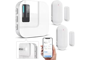 Door Chime,Sanjie WiFi Door Sensor Open Chime When Entering for Business/Home/Store/Office Alert Your Phone,Alarms for Kids S